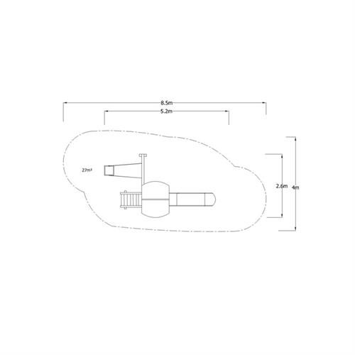 Ahşap Çocuk Oyun Parkı SG09, Bir Kaydırak Tek Salıncaklı Model