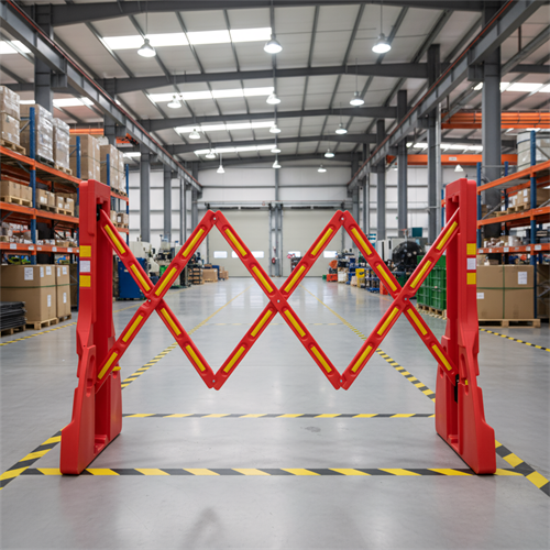 Akordiyon Bariyer Kırmızı 230 x 110 cm