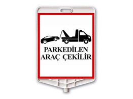 Araç Çekilir Uyarı Levhalı Delinatör Seti