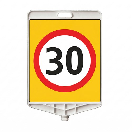 Azami Hız 30 km Dikdörtgen Levha Çift Taraf Baskı