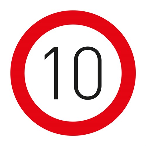 Azami Hız Sınırlaması 10 Levhası TT-29