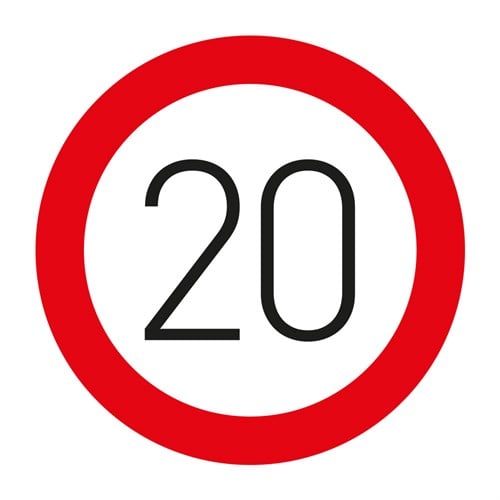 Azami Hız Sınırlaması 20 Levhası TT-29