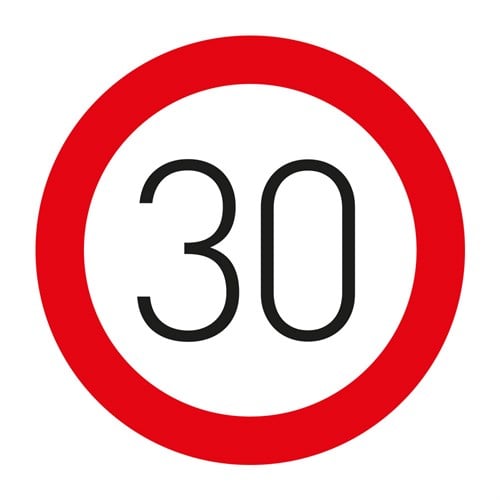 Azami Hız Sınırlaması 30 Levhası TT-29
