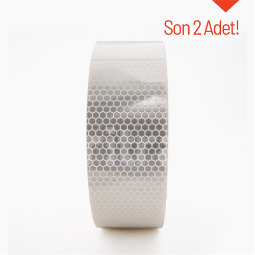Beyaz Reflektif Bant Mikroprizmatik, Reflektif Şerit 5 cm x 30 m