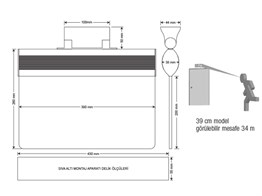 Emergency Exit Light 38 x 240 x 170 mm