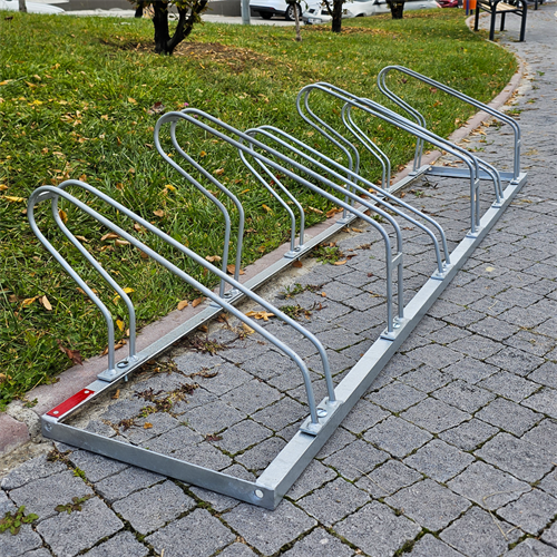 ECO 6- Bike Rack Galvanized Metal 40 x210 cm