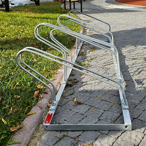 ECO 6- Bike Rack Galvanized Metal 40 x210 cm