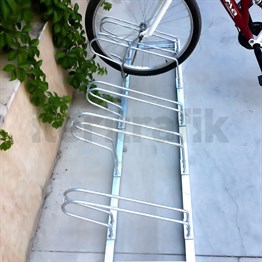 Bisiklet Park Yeri Beşli Galvaniz 40x175 cm, Bisiklet Park Demiri