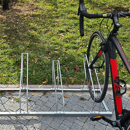 Bike Parking Rack Five-Slot Galvanized ECO, Parking Rail 40x175 cm
