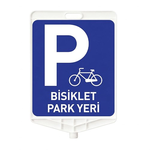 Bisiklet Park Yeri Dikdörtgen Levha Çift Taraf Baskı