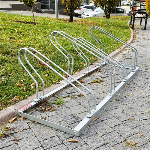 Bisiklet Park Yeri Dörtlü Galvaniz EKO, Park Demiri 140 x 40 cm