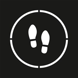 Boyama Şablonu Ayak İzi Alüminyum 100x100cm
