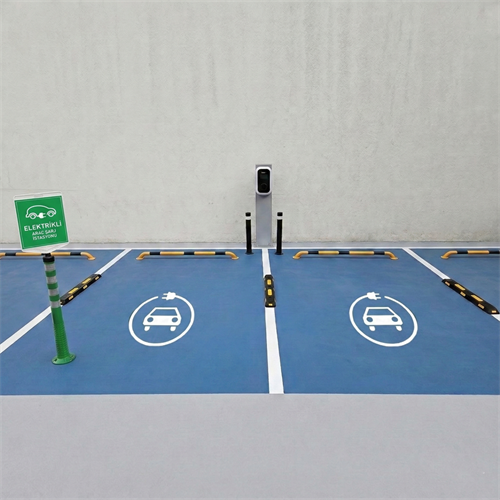 Elektrikli Araç Şarj Alanı Boyama Şablonu Galvaniz Sac Levha 100x100cm
