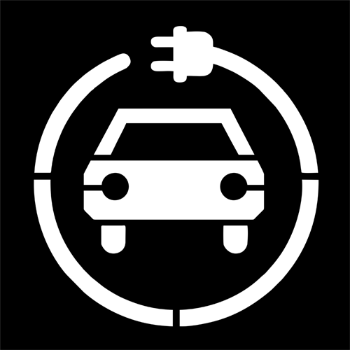 Boyama Şablonu Elektrikli Araç Şarj Alanı Alüminyum 100x100cm