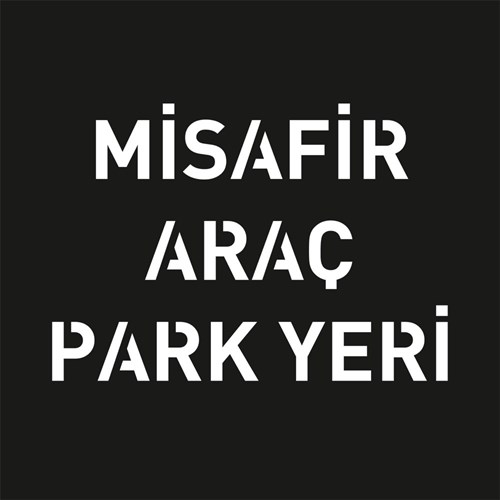 Misafir Araç Park Yeri Boyama Şablonu - Galvaniz Sac Levha 100x100cm