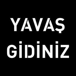 Boyama Şablonu Yavaş Gidiniz Alüminyum 100x100cmBoyama Şablonları