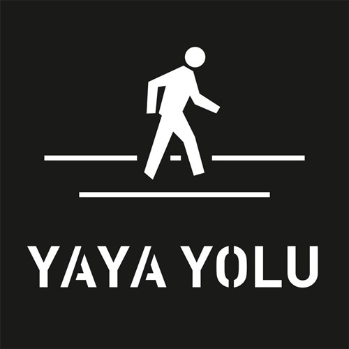 Yaya Yolu Boyama Şablonu - Galvaniz Sac Levha 100x100cm