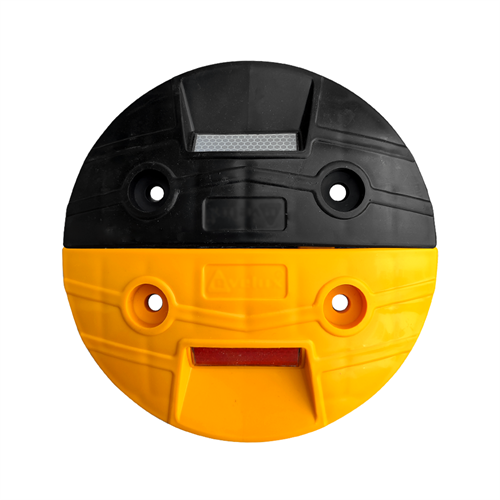 10lu Cam Kedi Gözlü Mercekli Yol Butonu Seti Siyah-Sarı