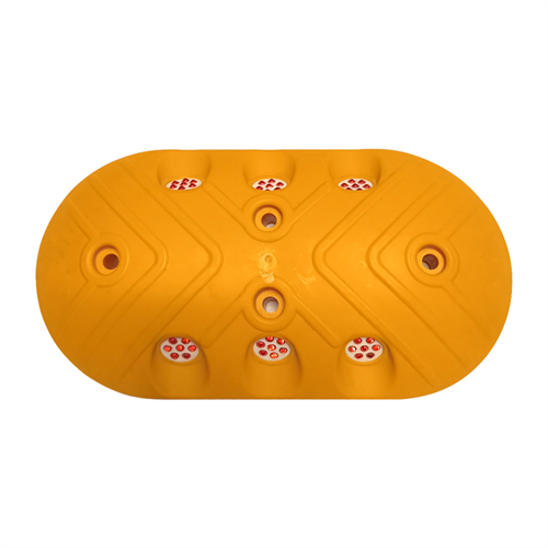 Oval Plastic Road Stud with Glass Reflector