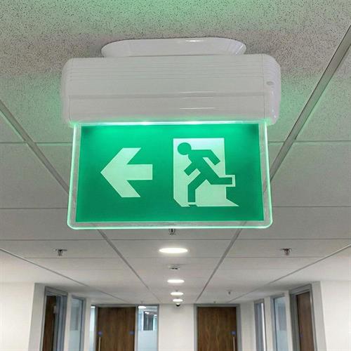 Çiftyüz Acil Çıkış Yönlendirme Armatürü S Seri 55 x 340 x 290mm