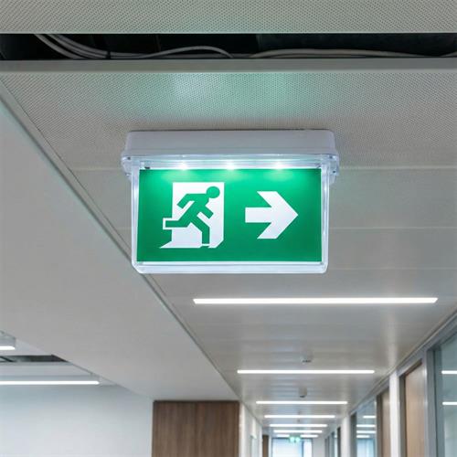 Çiftyüz Acil Çıkış Yönlendirme Armatürü B Seri 118 x 355 x 215mm