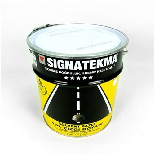 Signaline Alkid Esaslı Akrilik Yol Çizgi Boyası, Şerit Boyası 25 kg - Yeşil
