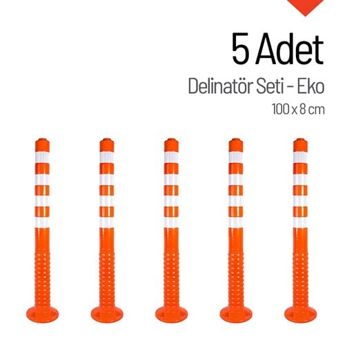 Delinatör 100 x 8 cm EKO 5 Adet, Esnek Duba