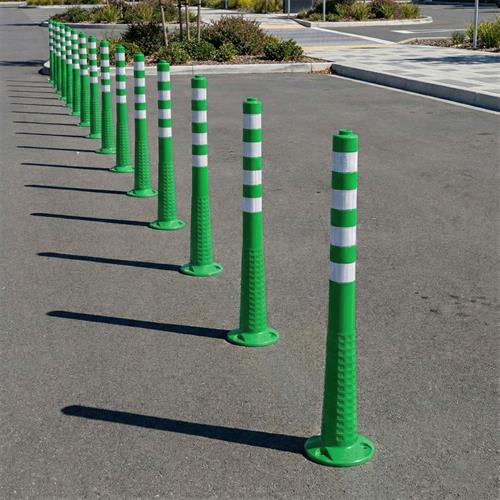 Green Delineator 100 x 8 cm TPE,  With Adapter