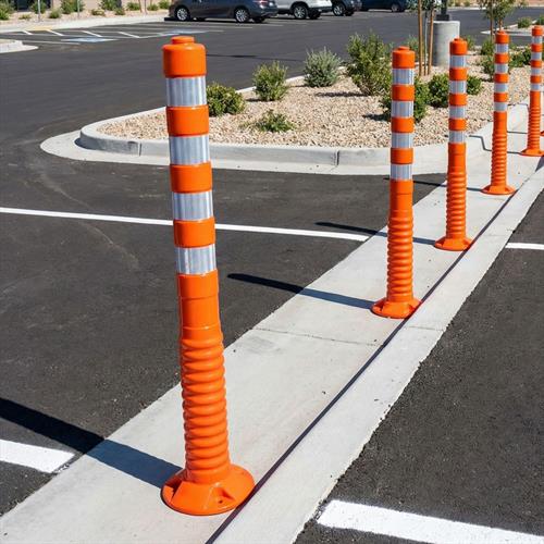 Delinatör 100 x 8 cm (TPU), Esnek Trafik Bariyeri