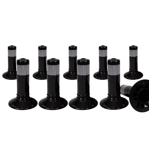 Delinatör 30 x 8 cm Siyah 10 Adet, Esnek Duba