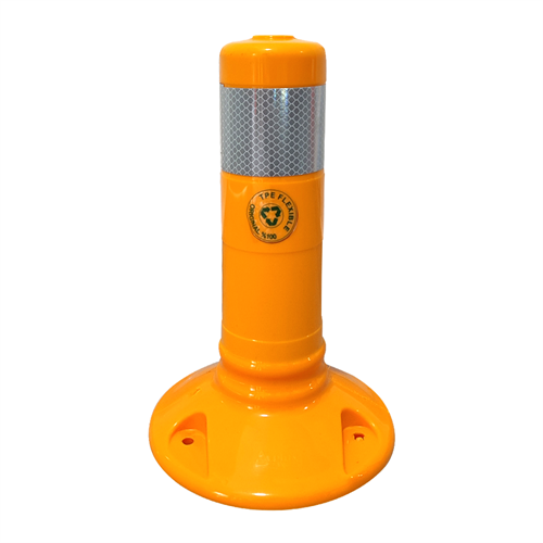 Yellow Delineator 30 x 8 cm TPE, With Adapter