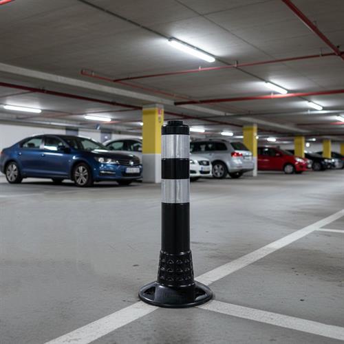 Black Delineator 45 x 8 cm TPE,  With Adapter