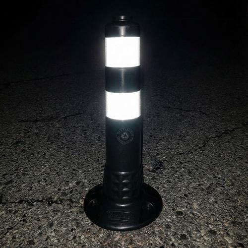 Black Delineator 45 x 8 cm TPE,  With Adapter