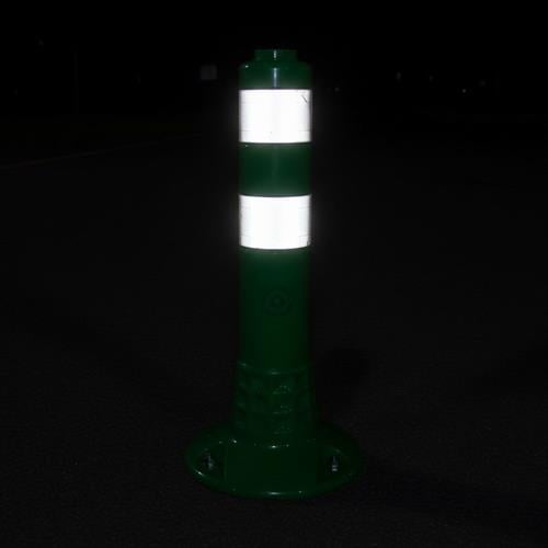 Green Delineator 45 x 8 cm TPE,  With Adapter