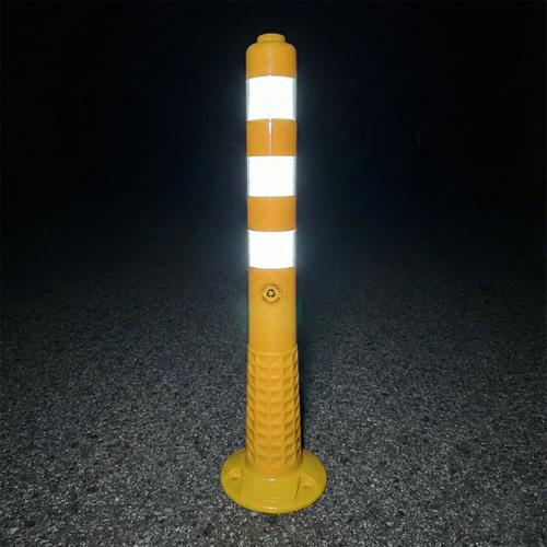 Yellow Delineator 75 x 8 cm TPE, With Adapter