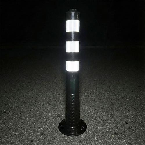 Black Delineator 75 x 8 cm TPE,  With Adapter