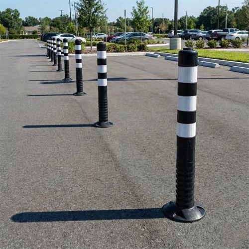 Black TPU Delineator 75 x 8 cm 