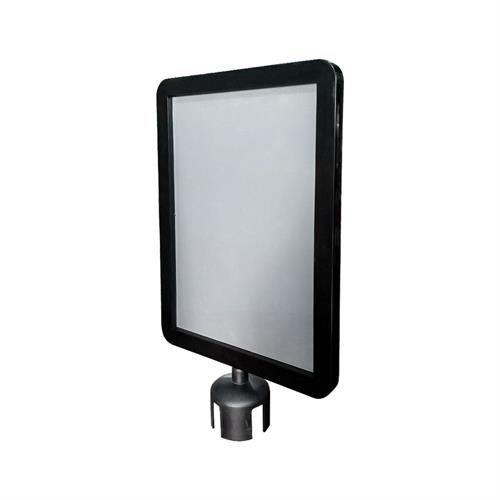 Dikey Bilgilendirme Panolu Yönlendirme Şerit Bariyer Seti - Paslanmaz