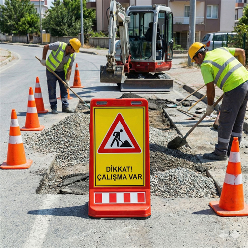 Dikkat Çalışma Var Uyarı Dubası 90 cm