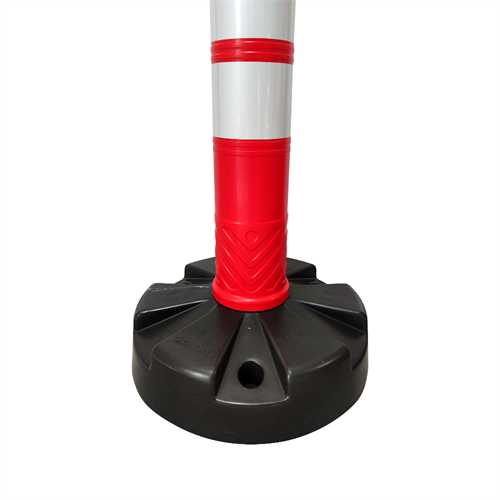 50li Dubalı Kırmızı Uyarı Dikmesi, 4 Reflektifli - 120 x 11 cm