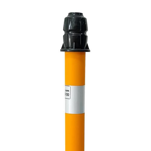 10lu Dubalı Sarı Uyarı Dikmesi, 2 Reflektifli - 100 x 6 cm