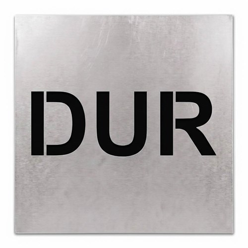 Dur Boyama Şablonu - Galvaniz Sac Levha 100x100cm