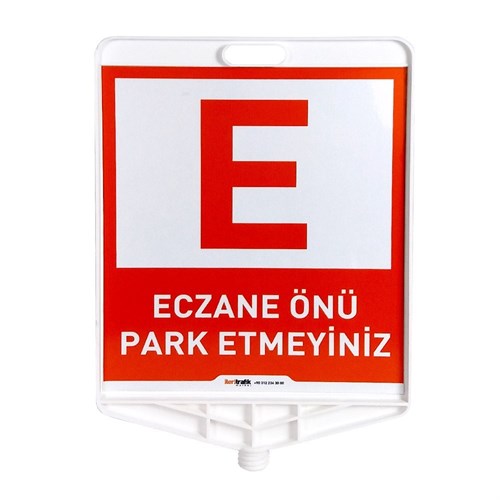 Eczane Önü Park Yapılmaz Konisi - Yeşil Trafik Dubası - Çift Taraf Baskı