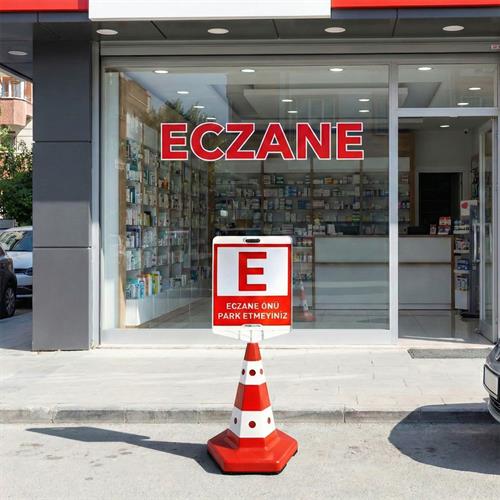 Eczane Önü Park Yapılmaz Klasik Kedi Gözlü Ağırlıklı Koni Seti