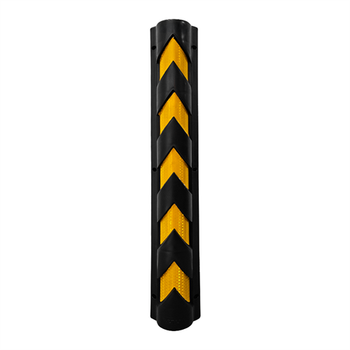 PPC Eco Column Guard with Reflective Stripes 140 x 900 mm (White Yellow)