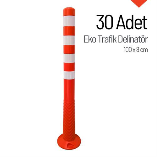 Eko Trafik Delinatör 100 x 8 cm, Esnek Duba 30 Adet