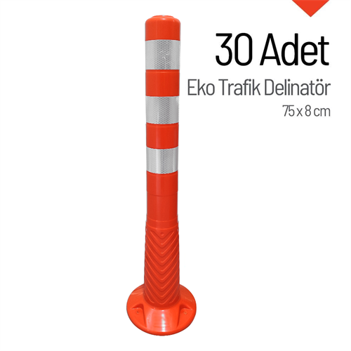 Eko Trafik Delinatör 75 x 8 cm, Esnek Duba 30 Adet