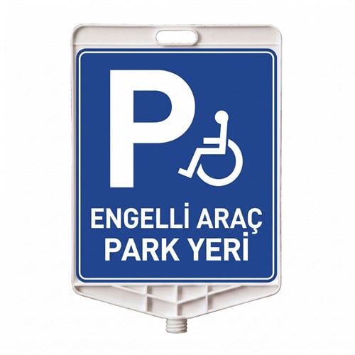 Engelli Araç Park Yeri Dikdörtgen Levha Çift Taraf Baskı