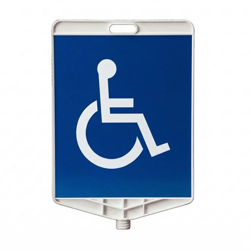 Engelli İşareti Dikdörtgen Levha Çift Taraf Baskı
