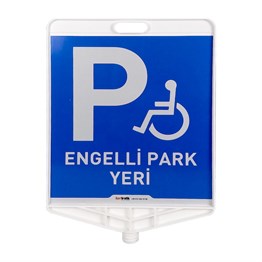 Engelli Park Yeri Çift Taraf Baskı Siyah Delinatör Seti 